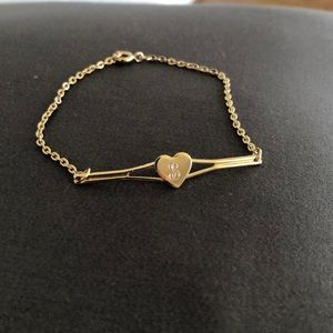 Engraved “B” bracelet. Letter B